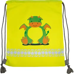 Korntex Kinder Turnbeutel Funtastic Wildlife - signal yellow