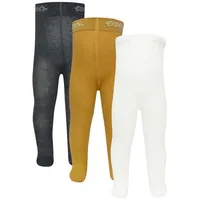 Ewers - Strumpfhose UNI 3er Pack in latte/honig/anthrazit Gr.62