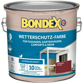 Bondex Wetterschutzfarbe witterungsbeständig, hohe Deckkraft, verschiedene Farben und Grössen rot