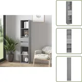 Vidaxl - Bücherregal Grau Sonoma 36x30x171 Cm Holzwerkstoff - Buche Regal - Bücherregal Grau - Wohnraumorganisation - Aufbewahrungslösung - Sideboard