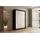 altdecor Schiebetürenschrank PEKA 120 x 215 x 61 cm Schwarz
