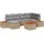 vidaXL Garten-Sofa-Set 7-tlg. beige/hellgrau
