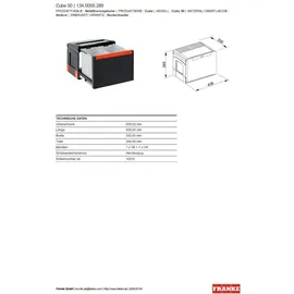 Franke Sorter Cube 50 18 l Schwarz