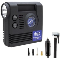 alca alca® Auto Kompressor mini 3in1 mit Licht, elektrische Luftpumpe 12V, 21 bar, Zigarettenanzünder