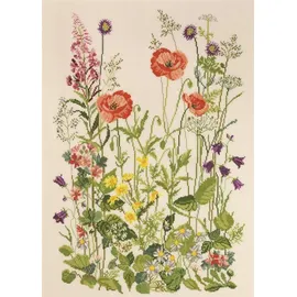 Permin Kreuzstich Stickpackung Mohnblumen Zählmuster