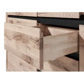 MASSIVMOEBEL24.DE Highboard Wildeiche 166x40x148 bianco geölt VILLANDERS #207