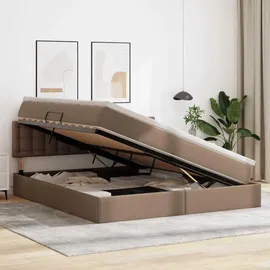 vidaXL Bett mit Stauraum 180 x 200 cm Braun