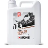 IPONE - 4-Takt-Motorradöl 10W40 10.4-4 Liter - Halbsynthetisch - Schutz des Motors - Optimale Schmierung
