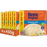 BEN'S ORIGINAL Express Reis XXL Maxi Packung Basmati 4 x 450g Schnelle Mahlzeit