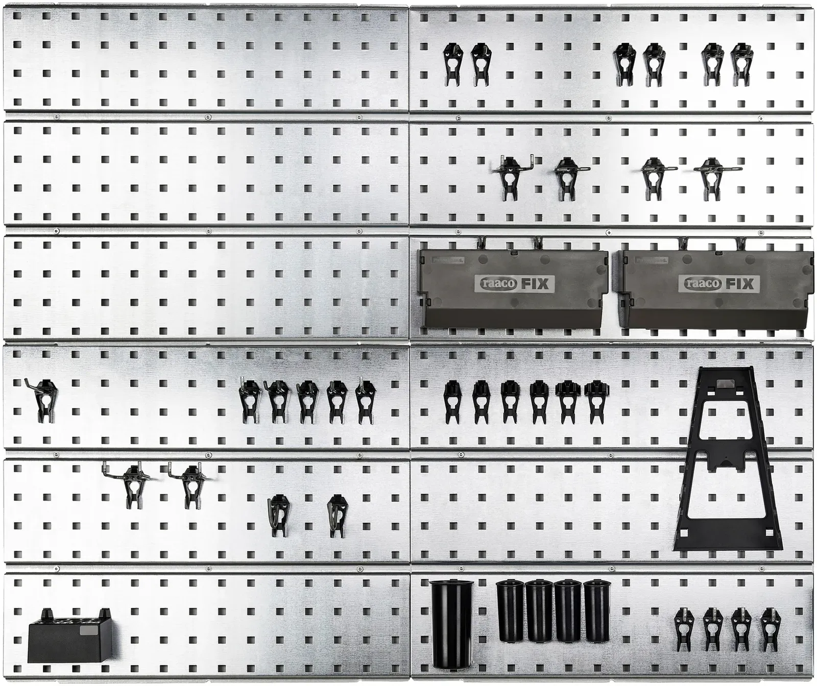raaco 120982, Werkzeughalter/Regal aus perforierter Hartfaserplatte, Universal,