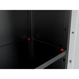 KIS Linear Low Kleiderschrank Verstellbar 68 x 90h Farbe Kis Grau