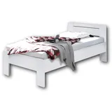 Pol-Power Saturn Bett Holzwerkstoff Dekorfolie 90x200 cm - Weiß