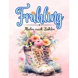 Independently published Frühling – Malen nach Zahlen: Mit wunderschönen Frühlingsmotiven von Blumen, Landschaften und Tieren – Entspannendes Ausmalbuch für Erwachsene und Senioren (Malen nach Zahlen Ausmalbücher)