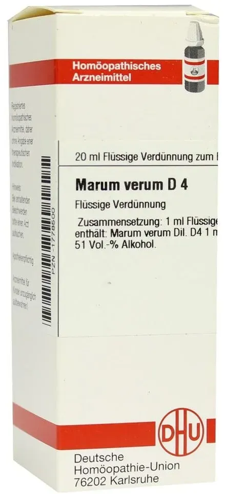 Marum Verum D 4 Dilution 20 ml