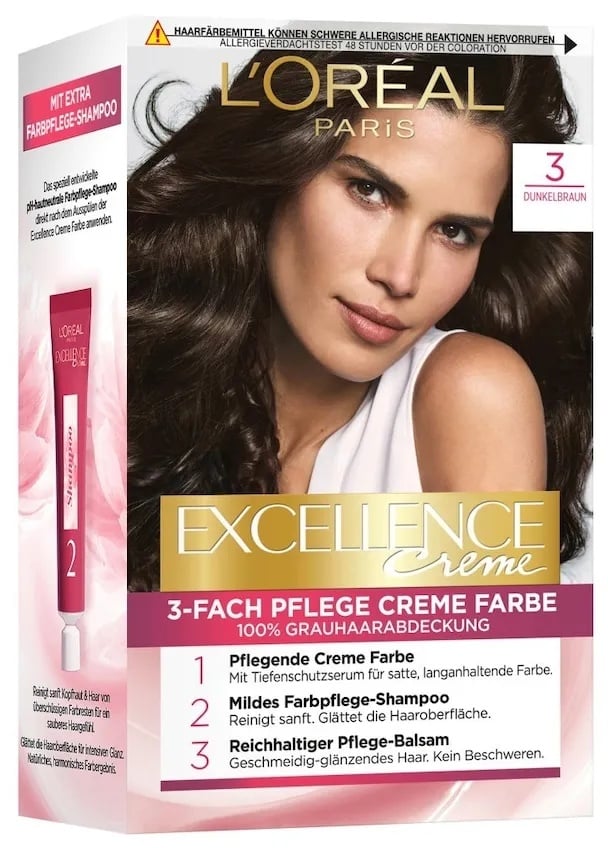 L’Oréal Paris Excellence Crème Coloration Schwarz Damen