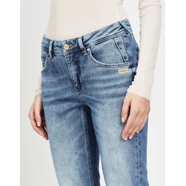 Gang 5-Pocket-Jeans "94ADELA", Damen, Gr. 30, N-Gr, high, low autumn wash, Denim/Jeans, Obermaterial: 97% Baumwolle, 2% Elastomultiester, 1% Elasthan, normal, Jeans 5-Pocket-Jeans, im Relaxed Fit