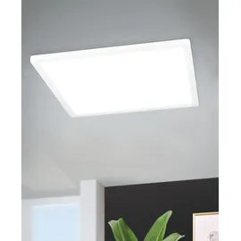 EGLO connect.z Smart-Home LED Deckenleuchte Rovito-Z, L x B 42 cm, ZigBee, App und Sprachsteuerung Alexa, Lichtfarbe einstellbar (warmweiß-kaltweiß), RGB Backlight, dimmbar, Deckenlampe weiß