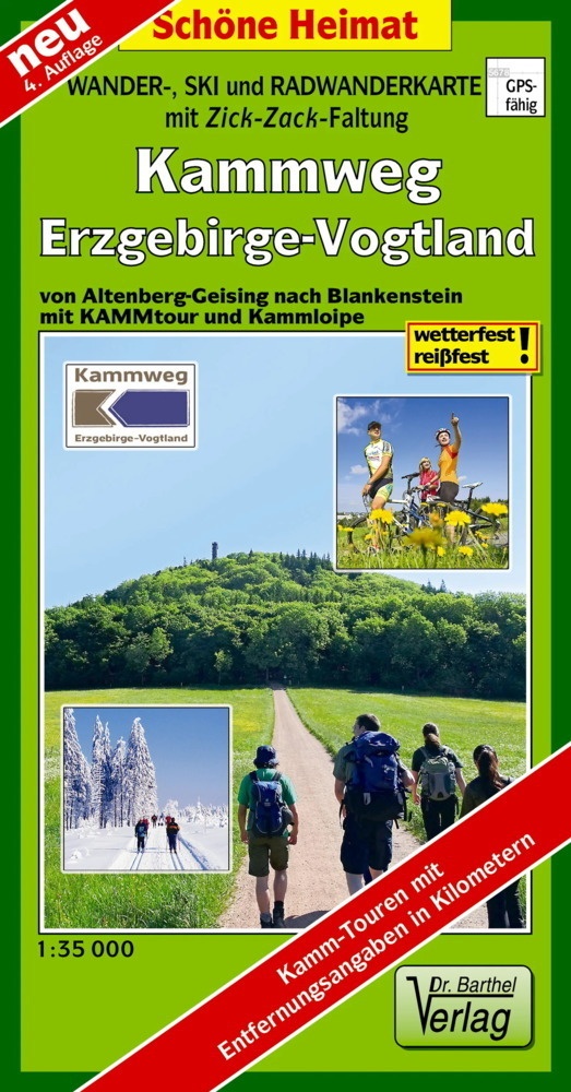 Doktor Barthel Karte Wander-  Ski- Und Radwanderkarte Kammweg Erzgebirge-Vogtland  Karte (im Sinne von Landkarte)