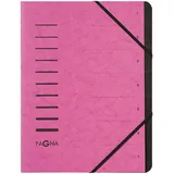 Pagna Ordnungsmappe 7 Fächer rosa, 1 St.