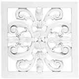 HEXIM Wanddekoobjekt FR8332 A (1 Ornament Relief Wand Dekor PU stoßfest 360x360mm)