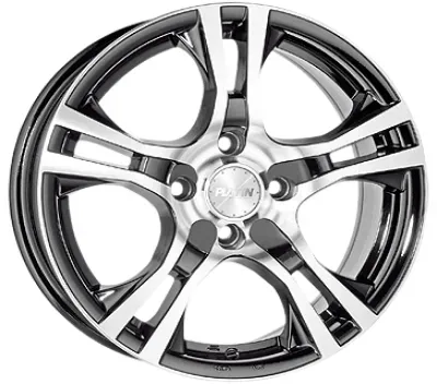 Platin P53 Black Polished 6x15 ET 38 4/100 Alufelge Schwarz