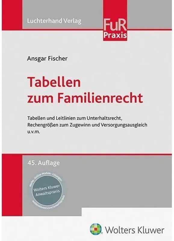 Tabellen Zum Familienrecht, Kartoniert (TB)