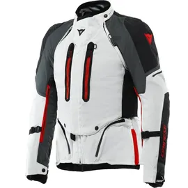 Dainese Super Adventure Absoluteshell Textiljacke Hellgrau/Schwarz/Rot 58