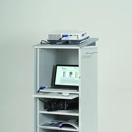 Rocada Caddy Bürowagen grau 5 Ebenen 47,0 x 42,4 x 120,0 cm