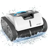 WYBOT Poolroboter Akku, Vollautomatisch Poolreiniger Boden,Wände und Wasserlinie, Intelligente Navigation, 110 Mins Reinigung, Starke Saugkraft-DREI Motoren, Automatisches Parken