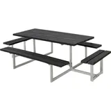 Plus Kombimöbel Basic 260 x 160 x 73 cm Kunststoff, schwarz strukturiert