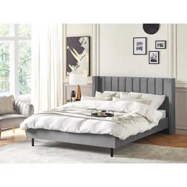 Beliani Villette 180 x 200 cm Grau