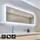 Home Deluxe - LED-Spiegel NOLA - Rechteckig 120 x 70 cm - 3 verschiedene Lichtfarben, Antibeschlagssystem - 38 Watt Gesamtleistung I Wandspiegel Badspiegel Badezimmerspiegel