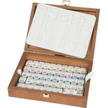 Schmincke Horadam AQUARELL Holzkasten, 48 x 1/2 Näpfchen