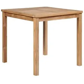 vidaXL Gartentisch 80 x 80 x 77 cm natur