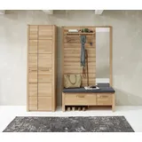 Stella Trading Nature ONE Garderobenschrank 200x201x40cm schwarz
