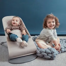 BabyBjörn Babywippe Bliss, Gewebt, Klassische Steppung, Sandgrau