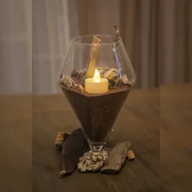 Konstsmide 1980-100 LED-Teelichter 2er Set Weiß Warmweiß