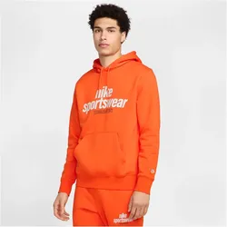 NIKE Club Fleece Hoodie Herren 819 - safety orange/safety orange/photon dust L