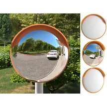 vidaXL Verkehrsspiegel Konvex Outdoor Ø30 cm Orange