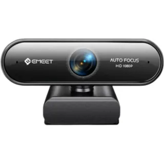 eMeet NOVA HD Webcam 1080P - Webcam mit Autofokus, Full Webcam mit 96° Weitwinkel und 2 Mikrofon mit Rauschunterdrückung, Automatische Lichtkorrektur, für Linux, Mac OS X, Konferenz