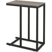 Costway Beistelltisch, Grau, Holz, 25x64x45 cm, Wohnzimmer, Wohnzimmertische, Beistelltische