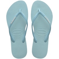 Havaianas Damen Slim Logo Flip Flops, Blau - Blue Water, 7.5/8 UK
