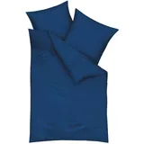 Kaeppel Mako-Satin Bettwäsche Uni 3000/627 marine 155x220 cm / 80x80 cm