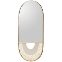 MASSIVMOEBEL24.DE Wandspiegel 48 x 99 cm Gold