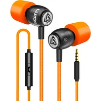 LUDOS Clamor Kopfhörer In Ear - Wired Ohrhörer mit Kabel und Mikrofon, 5 Jahre Garantie, Bass, Premium-Audioqualität, Neuartiger Memory Foam, Verstärktes Kabel, Headphones mit Lautstärkeregler