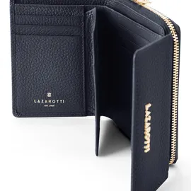 lazarotti Bologna Leather Geldbörse Damen dunkelblau