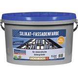 Hornbach Silikat-Fassadenfarbe weiß 5 L