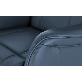 HIMOLLA Fernsehsessel 7568 Leder 77 x 104 x 85 cm Blau elektrisch
