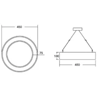 Brumberg 13535184CA 13535184CA LED-Pendelleuchte LED ohne Schwarz