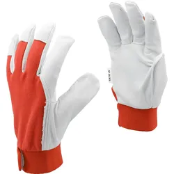 Arbeitshandschuhe, Leder, Gewebe Gr. 9/L